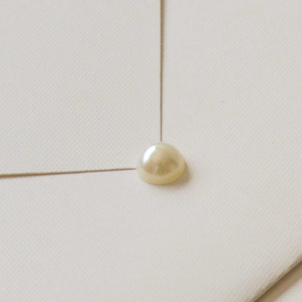 Meia pérola para convites